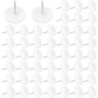 Ccykxa - 50 Stück Nagelgleiter aus ABS-Harz, 19 mm, robuster, langlebiger Stuhlbeinschutz, runde Form, Anti-Vibrations-Nagelgleiter für Tisch, Stuhl, Ccykxa - 50 Stück Nagelgleiter aus ABS-Harz, 19 mm, robuster, langlebiger Stuhlbeinschutz, runde Form, Anti-Vibrations-Nagelgleiter für Tisch, Stuhl, von CCYKXA