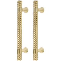 Ccykxa - 6 Stück Gold Möbelgriff, Küchengriffe Lochabstand 128 mm, Schubladengriff aus Zinklegierung, Gold Türgriff, Schlafzimmer Kleiderschrank von CCYKXA