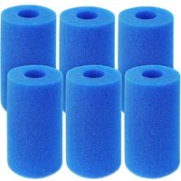 Ccykxa - 6-teiliger Filterschwamm, wiederverwendbare und waschbare Schaumstofffilterkartusche, für Intex Typ A-Schwimmbecken, Aquarium, Spa Ccykxa - 6-teiliger Filterschwamm, wiederverwendbare und waschbare Schaumstofffilterkartusche, für Intex Typ A-Schwimmbecken, Aquarium, Spa von CCYKXA