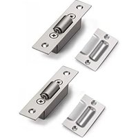 Ccykxa - 90×20×28) Edelstahl-Türrollenriegel, verdecktes Einsteckschloss, Größe 20 mm, Rollenriegel für Schrank, Küche, Badezimmer, Schlafzimmer, von CCYKXA