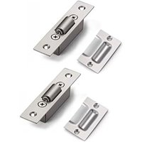 Ccykxa - 90×20×28) Edelstahl-Türrollenriegel, verdecktes Einsteckschloss, Größe 20 mm, Rollenriegel für Schrank, Küche, Badezimmer, Schlafzimmer, von CCYKXA