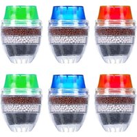 Ccykxa - Aktivkohle-Wasserhahn-Wasserfilter, 6 Stück Mini-Wasserreiniger, Wasserhahnfilter für Küchenwasserfilter, hochwertiger universeller Ccykxa - Aktivkohle-Wasserhahn-Wasserfilter, 6 Stück Mini-Wasserreiniger, Wasserhahnfilter für Küchenwasserfilter, hochwertiger universeller von CCYKXA