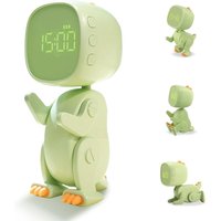 Digitaler Wecker für Kinder: Kinderwecker, Dinosaurier-Wecker mit veränderbarer Form, Schlummerfunktion, einstellbare Helligkeit und Lautstärke, 6 von CCYKXA