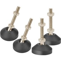 Ccykxa - Drenky Nivellierfüße, robuste, höhenverstellbare Möbelbeine aus Edelstahl, 4 Stück, M10 x 50 mm, Winkeleinstellschraube mit T-Mutter Ccykxa - Drenky Nivellierfüße, robuste, höhenverstellbare Möbelbeine aus Edelstahl, 4 Stück, M10 x 50 mm, Winkeleinstellschraube mit T-Mutter von CCYKXA
