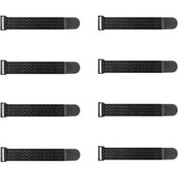 Ccykxa - Elastische Bänder mit Rutschfestigkeit, 30 x 5 cm (8 Stück), Mehrzweck-Kratzkabelbinder für Fahrrad, Schutz von Hosen, Gepäck, Yoga-Matte, von CCYKXA