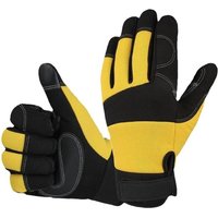 Ccykxa - Gartenhandschuhe aus Rindsleder – atmungsaktiv – trick- und schnittsichere Gartenarbeitshandschuhe – Gartenhandschuhe mit Stretch-Handgelenk Ccykxa - Gartenhandschuhe aus Rindsleder – atmungsaktiv – trick- und schnittsichere Gartenarbeitshandschuhe – Gartenhandschuhe mit Stretch-Handgelenk von CCYKXA