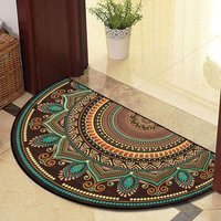 Ccykxa - Guest Ruyunlai Fußmatte, Halbmond-Eingangsmatte, für drinnen und draußen, für Terrasse, rund, für den Außenbereich, Eingang, Eingang, von CCYKXA