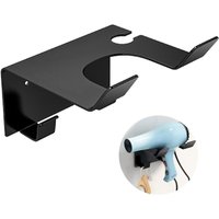 Ccykxa - Haartrocknerhalter, Kleber + Schraube Doppelte Installation Edelstahl-Haartrocknerhalter Ohne Bohren Universal-Haartrockner-Wandhalterung von CCYKXA