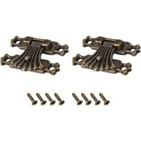 Ccykxa - Kipp-Überfalle-Schloss (37 mm x 27 mm), 2 Stück, Überfalle-Verriegelungen aus Zinklegierung – für Schränke, Kästen, Koffer, Bronzeton von CCYKXA