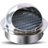 Ccykxa - Lüftungsgitter, 120 mm, Lüftungsgitter, runde Lamellen, Moskitonetz, Luftauslassgitter, Blasluftauslassgitter, Belüftung, Garage, Küche, von CCYKXA