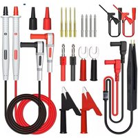 Ccykxa - Mehrfach-Messleitungssatz, elektrische Multimeter-Messleitung mit Krokodilklemmen, Prüfspitze, Federklemme, Bananenstecker – von CCYKXA