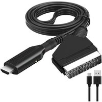 Ccykxa - SCART-zu-HDMI-Kabel – SCART-zu-HDMI-Adapter – All-in-One-SCART-zu-HDMI-Audio-Video-Konverter 1080p/720p Ccykxa - SCART-zu-HDMI-Kabel – SCART-zu-HDMI-Adapter – All-in-One-SCART-zu-HDMI-Audio-Video-Konverter 1080p/720p von CCYKXA