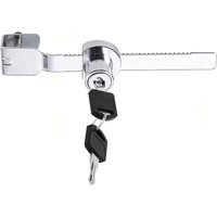 Ccykxa - Schiebesägenschloss mit verschiedenen Schlüsseln, Schlossriegel, Glasvitrine, Vivarium, Terrarium, Vitrine, Ratschenschloss für Glastür von CCYKXA