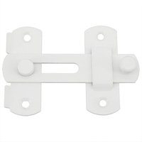 Ccykxa - Schiebetürriegel Türschloss Kippriegel Schnallenriegel mit Schrauben für Tür, Fenster, Schrank und Garten, glänzend weißer Edelstahl, von CCYKXA