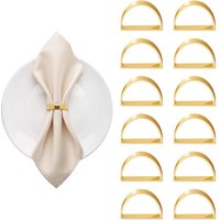 Ccykxa - Set mit 12 Serviettenringen zur Dekoration Ihrer Partys und Abendessen Konzipiert für besondere Anlässe wie Hochzeiten, Geburtstage und Ccykxa - Set mit 12 Serviettenringen zur Dekoration Ihrer Partys und Abendessen Konzipiert für besondere Anlässe wie Hochzeiten, Geburtstage und von CCYKXA