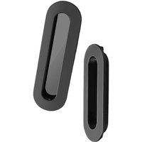 Ccykxa - Set mit 2 Griffen, schwarz, für versenkte Schiebetüren, Metallschrank, Schubladengriffe mit Schrauben Ccykxa - Set mit 2 Griffen, schwarz, für versenkte Schiebetüren, Metallschrank, Schubladengriffe mit Schrauben von CCYKXA