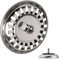 Ccykxa - Spülbecken-Filterstopfen, Durchmesser 78 mm, universelle Küchen-Abflussfilter aus Edelstahl für Badezimmerwaschbecken Ccykxa - Spülbecken-Filterstopfen, Durchmesser 78 mm, universelle Küchen-Abflussfilter aus Edelstahl für Badezimmerwaschbecken von CCYKXA
