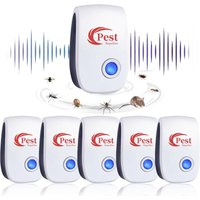 Ccykxa - Ultraschall-Nagetier-Insektenschutz, 6 Stück, Ultraschall-Mückenschutz, Ultraschall-Mäuse und Ratten, elektronisches Insektenschutzmittel von CCYKXA