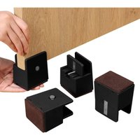 Ccykxa - Verstellbare Bett- und Möbelerhöhungen mit Schraubklemme, 10,2 cm, robuste Sofa-Tische, Stuhlerhöhungen, passend für quadratische/runde Ccykxa - Verstellbare Bett- und Möbelerhöhungen mit Schraubklemme, 10,2 cm, robuste Sofa-Tische, Stuhlerhöhungen, passend für quadratische/runde von CCYKXA