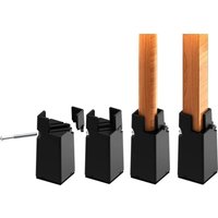 Ccykxa - Verstellbare Möbelerhöhung 10 cm mit Schraubklemme, 4-Zoll-Beinerhöhung für Bett, Tisch, Sofa, Schreibtisch, robuste Möbelerhöhung für von CCYKXA