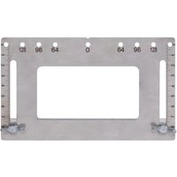 Ccykxa - Verstellbarer Schrank-Hardware-Schablonen-Locator, Möbelgriff-Installationswerkzeug, silberner Edelstahl mit genauer Skalentafel für Schrank von CCYKXA