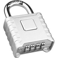 Ccykxa - Vorhängeschloss 4-stelliger Code, 52 mm Outdoor-Vorhängeschloss wasserdicht, robust und diebstahlsicher, 8 mm Ccykxa - Vorhängeschloss 4-stelliger Code, 52 mm Outdoor-Vorhängeschloss wasserdicht, robust und diebstahlsicher, 8 mm von CCYKXA