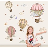 Ccykxa - Wandaufkleber, Cartoon-Heißluftballon-Wandaufkleber, Vögel, Schwäne, Wandaufkleber, abnehmbare Deko-Aufkleber für Mädchen, Wohnzimmer, Ccykxa - Wandaufkleber, Cartoon-Heißluftballon-Wandaufkleber, Vögel, Schwäne, Wandaufkleber, abnehmbare Deko-Aufkleber für Mädchen, Wohnzimmer, von CCYKXA