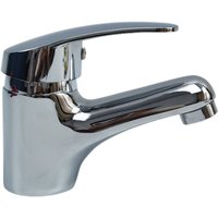 Ccykxa - Waschtischmischer, Badezimmer-Wasserhahn mit quadratischem Griff, Kalt- und Warmwaschtischmischer mit Einhebel-Silber, Zinklegierung Ccykxa - Waschtischmischer, Badezimmer-Wasserhahn mit quadratischem Griff, Kalt- und Warmwaschtischmischer mit Einhebel-Silber, Zinklegierung von CCYKXA