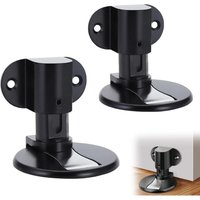 Schwarz)2 Stück magnetischer Türstopper, Türstopper unsichtbarer magnetischer Türstopper, magnetischer Türstopper, verstellbarer Türstopper aus von CCYKXA