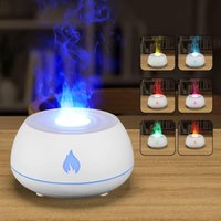 Diffusor für ätherische Öle mit Flammeneffekt, 130 ml Luftbefeuchter für ätherische Öle, Aromadiffusor mit Flammeneffekt, wasserlose automatische von CCYKXA