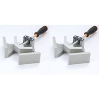 Eckschraubstock, [2 pack] 90°-Eckschraubstock aus Aluminiumlegierung, rechtwinkliges Klemmwerkzeug mit Doppelgriff, Schraubstockhalter mit von CCYKXA