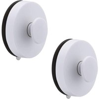 Home Badezimmer-Haken mit Saugnapf, 2er-Set – Weiß (Weiß), 6,2 x 6,2 x 3,5 - Ccykxa von CCYKXA