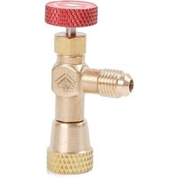 Kältewerkzeug Flüssigkeitssicherheitsventil Klimaanlagen-Ladeventil Ersatzteile Kältemittel 1/4 Zoll Stecker auf 5/16 Zoll Buchse Sicherheitsadapter von CCYKXA
