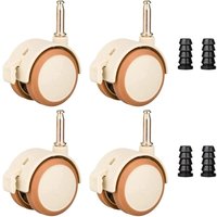 Kindermöbelrollen, 4 Stück unterstützen Lenkrollen, Babybett-Drehrollen für Kinderbetten, für Kinderbetten, Kinderwagen, Stühle - Ccykxa von CCYKXA