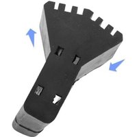 Leiterfußabdeckungen, Füße, Verlängerung, Leiterfüße, Leiter, rutschfeste Gummipolster, universelle Leiter-Ersatzfüße, rutschfester Gummi (4 Stück) von CCYKXA