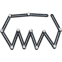 Mehrwinkel-Messlineal, präzises Layout-Werkzeug aus Premium-Aluminiumlegierung mit perforierter Form für Bauarbeiter (1 Lineal) - Ccykxa von CCYKXA