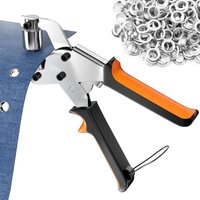 Metallösen-Set 10 mm, Ösenzange mit 300 Ösen, Ösenstanzzange, professionelles Locher-Set für Planen, Stoff, Leder, Karton, Poster, Banner - Ccykxa von CCYKXA