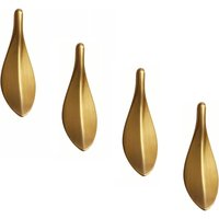 Möbelgriff 4 Einheiten Zinklegierung, Küchenschrankgriff, Blattgoldgriff, Goldener Möbelknopf, Küchenschrankschublade Heimdekoration, Möbelgriff 4 Einheiten Zinklegierung, Küchenschrankgriff, Blattgoldgriff, Goldener Möbelknopf, Küchenschrankschublade Heimdekoration, von CCYKXA