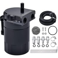 Prallblech-Ölauffangdose, Ölabscheider-Auffangdose 300 ml Universal Aluminium Schwarz - Ccykxa von CCYKXA