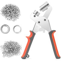 Professionelle Ösenzange, Multifunktions-Ösenzange, mit 100 Ösen (Innen-Ø 10 mm), für Planenleder, Karton, PVC-Stoff - Ccykxa von CCYKXA