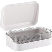 Ccykxa - Reisebox mit Deckel, Reiseboxhalter mit abnehmbarem Abtropfgestell, rechteckige Reisebox für Badezimmer, Reisen Ccykxa - Reisebox mit Deckel, Reiseboxhalter mit abnehmbarem Abtropfgestell, rechteckige Reisebox für Badezimmer, Reisen von CCYKXA