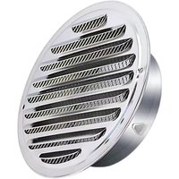 Rundes Auspuffrohr-Lüftungsgitter 120 mm, Luftauslasshaube, rundes Luftauslassgitter, Rauchabzugshaube mit Moskitonetz - Ccykxa von CCYKXA