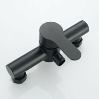 Ccykxa - Schwarzer Badewannen-Duschhahn Edelstahl Badezimmer Badewanne Duschhahn Duschkopf Wandmontage Mischbatterie, Starlight von CCYKXA