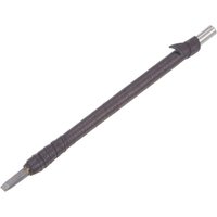 Stechbeitelmesser, 4 mm, Wolframkarbid, flache Spitze, Schnitzwerkzeug für die Holzbearbeitung, 150 mm Länge, mit Ledertuchgriff - Ccykxa von CCYKXA