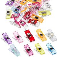 Verschiedene Farben) 50 Stück Nähklammern, multifunktionale Nähklammern, DIY-Clips zum Nähen, Stofffixierung - Ccykxa von CCYKXA