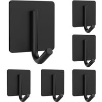 Wand-Klebehaken, 6 Stück, Klebehaken für Küche, Badezimmer, Bild ohne Bohren, Klebehaken, Handtuch ohne Bohren, Edelstahl für Küche und Badezimmer, von CCYKXA