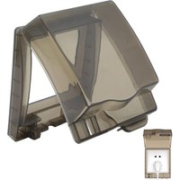 Ccykxa - Wandschalter-Steckdose, wasserdichter Schutz – spritzwassergeschützte Gehäuseabdeckung, Steckdosenabdeckung, transparenter Stecker, von CCYKXA