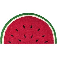 Wassermelone, Rot). Wassermelonenförmige Eingangsmatte. Original Kokosnuss-Fußmatte mit rutschfester PVC-Unterseite. - Ccykxa von CCYKXA