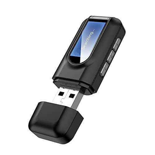 2 In1 Bluetooth AUX Adapter Empfänger, USB5.0 Noise Cancelling Wireless Adapter Audio Sender mit LCD Display 100Mbps Übertragung für Computer, TV, Projektor 2 In1 Bluetooth AUX Adapter Empfänger, USB5.0 Noise Cancelling Wireless Adapter Audio Sender mit LCD Display 100Mbps Übertragung für Computer, TV, Projektor von CCYLEZ