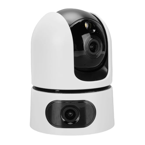 4MP Dual Lens Security Camera WiFi, 360 ° Pan Tilt Indoor Outdoor Wireless Überwachungskamera mit Intelligenter Bewegung, Zwei Wege Audio, Dual View, Echtzeitwarnungen von CCYLEZ